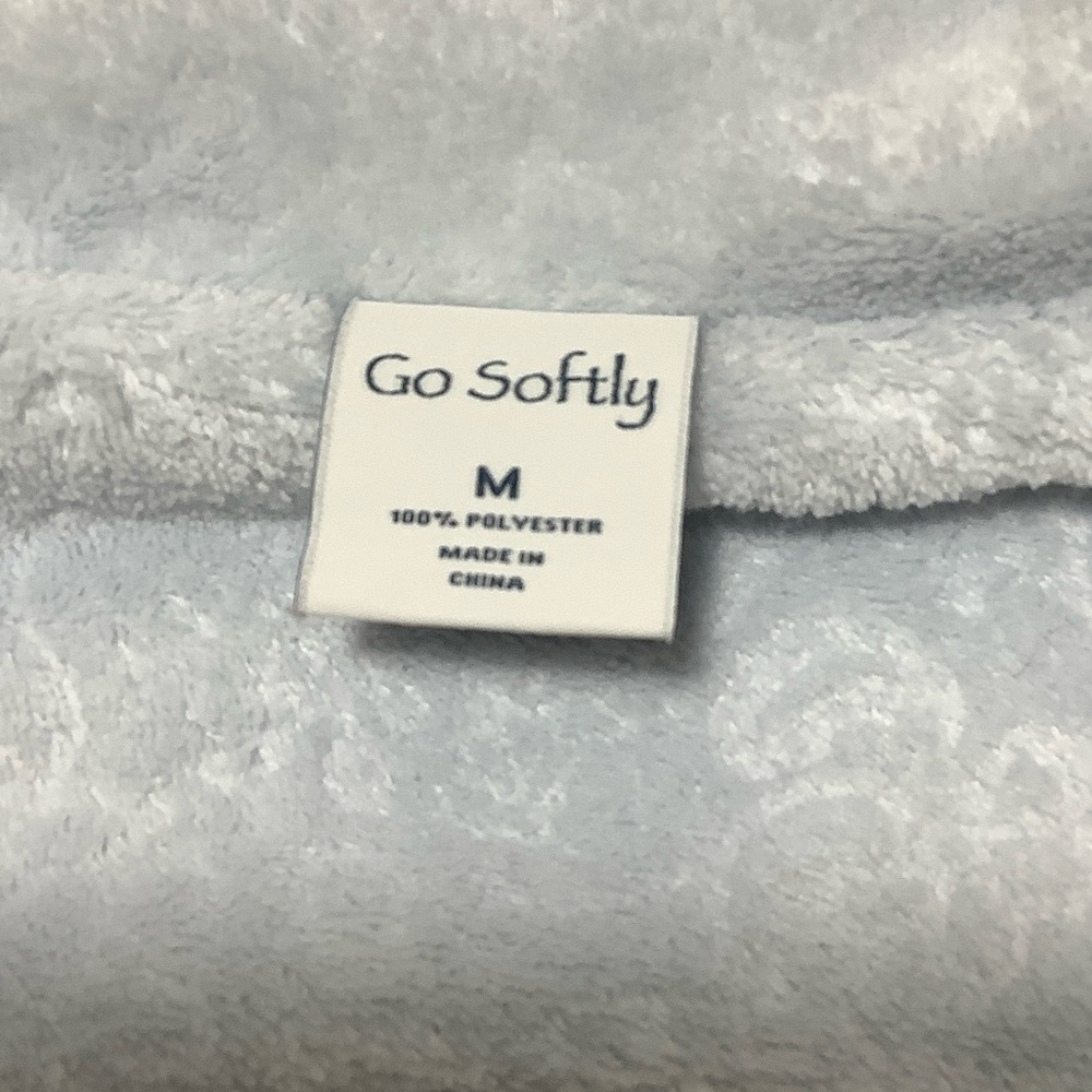 Cozy Sky Blue Bed Jacket - Picture 3 of 3